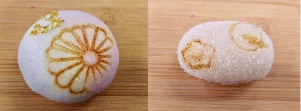菓銘「菊の宴」　　　　　　　菓銘「多き夢」