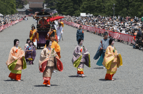 葵祭　観覧席（御苑）